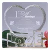 Party Favor Favor 15th/20th Anniversary Gift za jej K9 Crystal Love Heart Serce Sculpture Peepsake Difts Żona