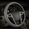 Capas de volante leve universal falso couro capa de carro aperto confortável anti-risco para automóvel