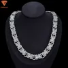 Aangepaste fijne sieraden zware Miami Cubaanse schakelketting Iced Out stokbrood bling hiphop S925 ketting ketting Vvs Moissanite Cubaanse ketting