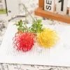 Flores decorativas 3 pcs flor artificial plástico crisântemo falso floral dandelion buquê de noiva haste jardim casa decoração de casamento diy