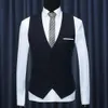 Mode Mannen Vesten Effen Kleur V-hals Mouwloze Knoppen Blazer Plus Size Formele Zakelijke Jas 240127