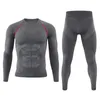 Men's Tracksuits Outdoor Sports Thermal Underwear Suit Training Fitness Clothing T-Shirt Quick-Drying Tops And Pants