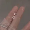 Orecchini a bottone carino placcato argento mini adorabile coniglio zircone CZ strass perla per le donne regalo di compleanno gioielli di moda