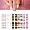 Kits d'art d'ongle 20pcs enveloppes auto-adhésives bandes de vernis à gel autocollants complets