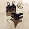 Set di reggiseni di alta qualità ultimo design taglia US elegante set di biancheria intima da donna e senza fili in seta di ghiaccio solido