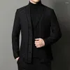 Pulls pour hommes printemps automne classique veste tricotée épaissie noir décontracté lâche beau pull cardigan vestes vêtements masculins