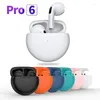 Pro6 TWS sans fil BT5.3 Mini écouteurs intra-auriculaires écouteurs de sport pour téléphone portable écouteurs antibruit avec micro