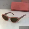 MIUI SUN SUN SUNSESS Cat Eye Mui Designer okulary impreza atrakcyjność kobiet prosta i modna wysokiej jakości dla kobiet dostawa mody OTQ8N