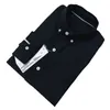 Högkvalitativa män Nya i 100% Oxford Cotton Leisure Classice Solid Crocodile Shirts Långärmad mode eleganta skjortor Homme Luxury Designer Brand Clothes H844