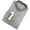 Wysokiej jakości mężczyźni nowi w 100% z bawełny Oxford Cotton Proszenie Solidne koszule krokodyli długie rękawy moda elegancka koszule homme luksusowe designerskie ubrania marki H844