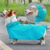 Dog Apparel Eye-Catching Sun Protection Meticulous Workmanship Hat Transparent Brim Rain Jacket Puppy Raincoat For Hanging