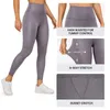 Actieve broek CRZ YOGA Butterluxe Matte kunstleren legging voor dames 25''/28'' - Hoog getailleerde stretch enkelplooier strak