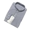 Hoge Kwaliteit Mannen Nieuw in 100% Katoen Leisure Classice Krokodil Gestreepte Shirts Lange Mouw Mode Elegante Shirts Homme Luxe Designer Merk kleding H929