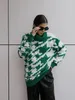 Vrouwen Truien Mode Gedrukt Vrouwen 2024 Winter Dames Trui Truien Lange Mouw Top Losse Casual Oversized O-hals Trui