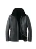Designer Winter Original Ecological Leather and Fur Integrated Mens 82NT