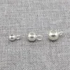 Loose Gemstones 925 Sterling Silver Silicone Stopper Bail Beads W/ Closed Jump Rings 3mm 4mm 5mm 6mm