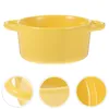 Dinnerware Sets Hemoton Ceramic Soup Bowls With Handles And Oven Safe French Onion Set