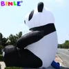Panda gonflable géant mignon 7mH (23 pieds) avec ventilateur, personnage de dessin animé ours Panda pour enfants, publicité d'événements, vente en gros, 2024