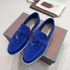 Loro loafers designer skor loro män kvinnor loafers platt låg topp mocka ko läder oxfords casual skor moccasins loafer slip sneakers klänning skor storlek 35-45