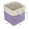Cube Складная корзина для хранения Сращивание льняной ткани Коробка для одежды Организовать офис Спальня Шкаф для стирки Прачечная Большой размер 240125
