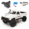 Volledige schaal WPL C24 Upgrade C24-1 1 16 RC AUTO 4WD Radiogestuurde terreinwagen RTR KIT Rock Crawler Elektrische buggy Bewegende machine 240122