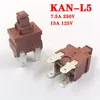 Control de hogar inteligente 1 unids KAN-L5 Interruptor Botón de encendido 7.5A 250V AC 4 PIN ON OFF T120 Aspiradora Cocina eléctrica