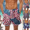 Herren-Shorts, Unabhängigkeitstag, modisch, lässig, Flagge, Herren, Surfbrett, Jungen, Bademode, 42