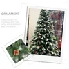 Christmas Decorations 1.8m Berry Tree Dense Leafy With Berries Snow Scene Window Model Delicate