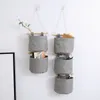 Sacs de rangement suspendus au mur, organisateurs de poche multi-usages en Polyester pour la décoration de la maison, bricolage de porte de cuisine, placard