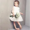 Girl Dresses Flower For Children Princess Wedding Dress Kids Pink Tulle Gowns 2024 Girls Boutique Party Wear Elegant Frocks