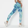 Women's Pants 2024 Leggings Sport Women Fitness Set High Waist Tie Dye Seamless Sweatpants Trousers Yoga Slim-Fit Slim Hip Lift