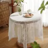 Table Skirt Round Wedding Birthday Coffee Cover Dining Sweet Accessories Party Decoration Kitchen Tulle Tablecloth Design Desk