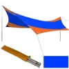 Tält och skyddsrum högkvalitativ 210D överdimensionerad solskyddsmedel Regntät järnpoler Anti-UV 550 560 cm Sun Shelter Beach Tent Outdoor Camping