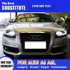 Car Accessories Daytime Running Light Streamer Turn Signal For AUDI A6 A6L LED Headlight Assembly 04-11 Auto Parts Front Lamp