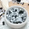 100 teile/los Umweltfreundliche Rosa Weiß Weichem Kunststoff Wasser Pool Ozean Welle Ball Baby Lustige Spielzeug Stress Luft Outdoor Spaß Sport 240202