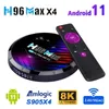 H96 Max X4 Smart TV Box Android 11 S905 H96Max 110 2GB 16GB 4GB 32GB 64GB 8K AV1 24GHZ 5GHZ Wifi 240130