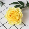 Decoratieve Bloemen 5/10 Stuks 9 cm Zijden Roos Kunstbloem Hoofd Voor Bruiloft Thuis Kerst Decoratie DIY Bruid Broche Krans Bonbondoos Taart