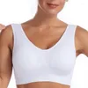 Sutiãs sexy mulheres sutiã plus size sem costura respirável sutiã fio livre bralette roupa interior confortável ativo acolchoado colheita topo