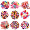 Ropa para perros 20 unids / lote Pet Cat Hair Bows Mix Color Navidad Bandas de goma Hecho a mano Boutique Accesorios de aseo