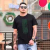 Cross Border heren zomer T-shirt origineel trendy merk groot heren T-shirt heren los dik T-shirt met korte mouwen, één stuk voor distributie