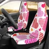 Car Seat Covers Hearts Seamless Pattern Cover Custom Printing Universal Front Protector Accessories Cushion Set