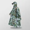 Tendas e abrigos Capa de chuva com capuz com chapéu Capa de chuva resistente a arranhões Abrigo impermeável de tafetá de poliéster Caminhadas Poncho ao ar livre
