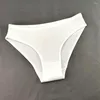 Kvinnors trosor 3st/set Superior Cotton Underwear Women Black White Classic Briefs Simple Solid Color Comfort Underpants Female Sexy
