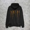 Tasarımcı Amris Hoodie Moda Markası Çin Pamuklu 320g Erkek ve Kadın Hoodies ile Baskılı Altın Kapşonlu