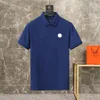 T-shirt Polo de luxe pour hommes, chemises décontractées pour hommes, broderie courte, imprimé à la mode, haute rue, marque d'été