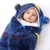 Осень-зима для новорожденных, детские спальные мешки, фланелевые одеяла с авокадо, мягкий кокон для младенцев, теплый спальный мешок 09 м 240131