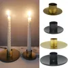 Bandlers Single Head Whited Iron Holder Casse 1 Candelabra Candlestick Decor Decoration Desktop