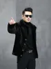 MENS HELA Mink Suit Collar Velvet Grade Imitation Fur Coat Designer Me7i