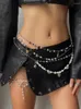 Rokken Weekeep Punk Stijl Mini Leren Rok Met Split Gotische Laagbouw Metalen Ring Patchwork Super Korte Vrouwen Sexy Outfits