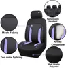 Bilstol täcker Auto Plus Universal Purple Airmesh Tyg med 3 mm svamp kvinnor Tillbehör Interiörskydd